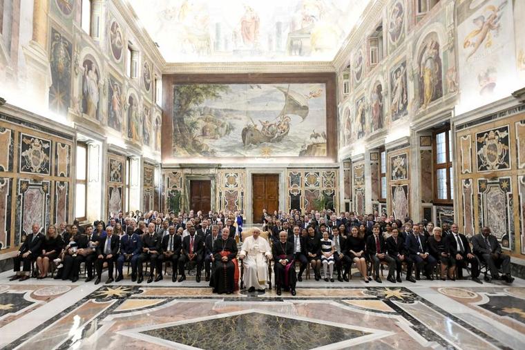 Pope Francis addressed the International Catholic Legislators Network as it holds its 15th-annual meeting in Italy Aug. 22-25.
