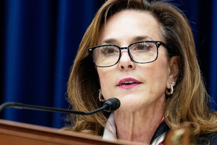 Subcommittee chairwoman Rep. Lisa McClain (R-MI) speaks during a House Oversight Subcommittee on Health Care and Financial Services hearing on Capitol Hill Dec. 5, 2023 in Washington, DC.