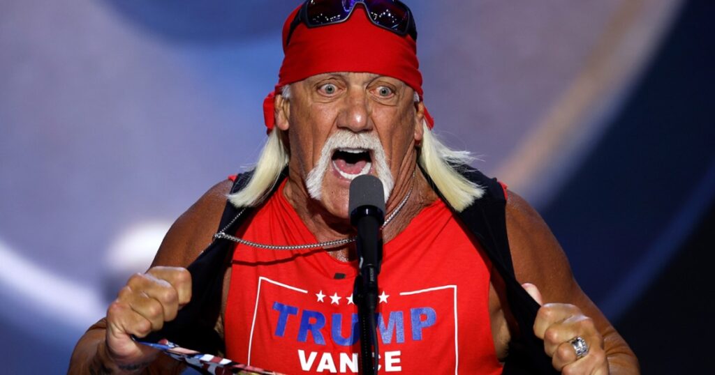 Hulk Hogan Caught Ripping On Kamala Harris, Jokes About Bodyslamming Her