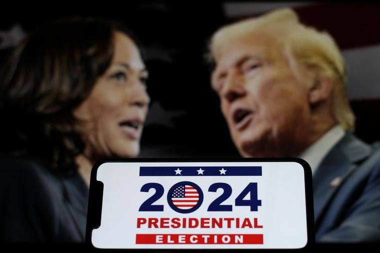 Democratic presidential candidate Vice President Kamala Harris and Republican presidential nominee Donald Trump.