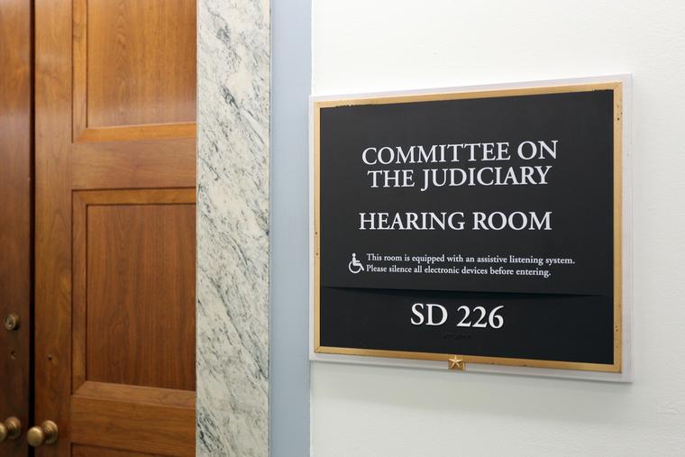 Senate Judiciary Committee hearing room.
