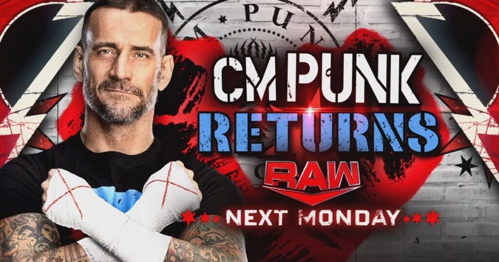 CM Punk Appearance, Tag Title Match Set For 9/16 WWE RAW