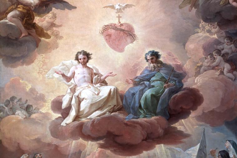 Corrado Giaquinto, “The Blessed Trinity and the Sacred Heart of Jesus,” 1754