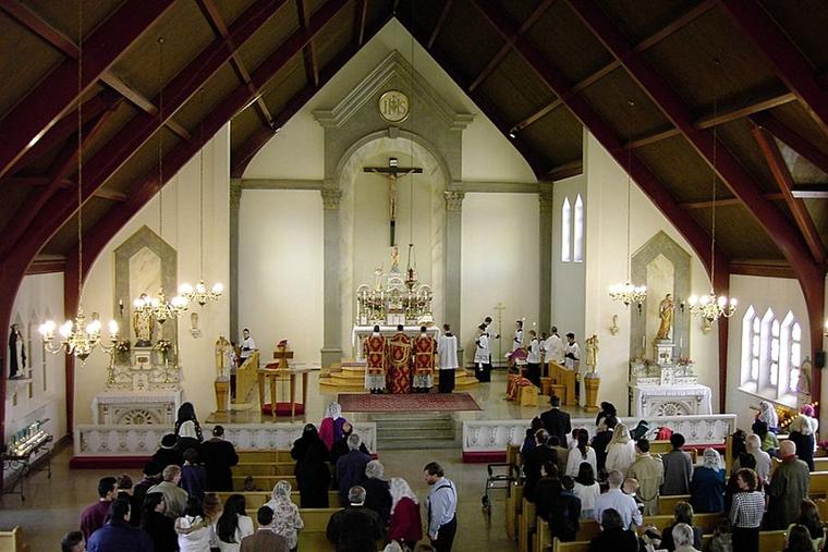 Solemn Mass is celebrated at St. Clement Parish, Ottawa, Canada, which is entrusted to the Priestly Fraternity of St. Peter (FSSP).