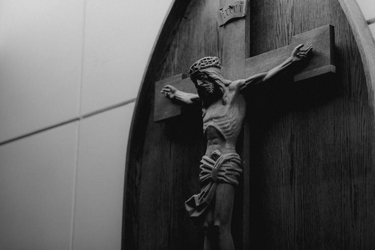 Crucifix in a church