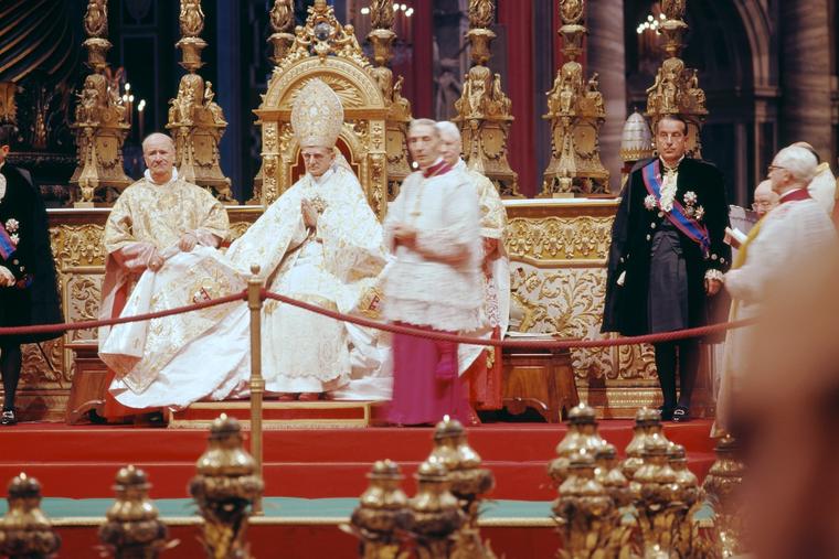 Pope Paul VI during the Second Vatican Council.