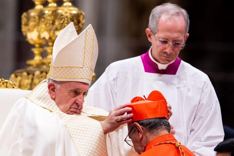 Pope Francis creates new cardinals at a consistory in St. Peter’s Basilica on Oct. 5, 2019.