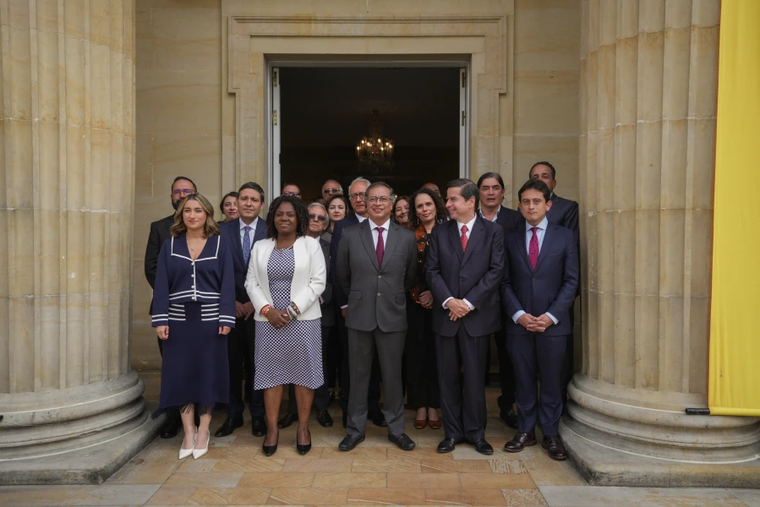 Colombian President Gustavo Petro and his Cabinet.