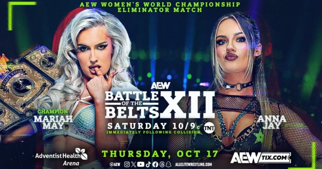 AEW Women's World Title Eliminator Match Set For AEW Battle of The Belts XII