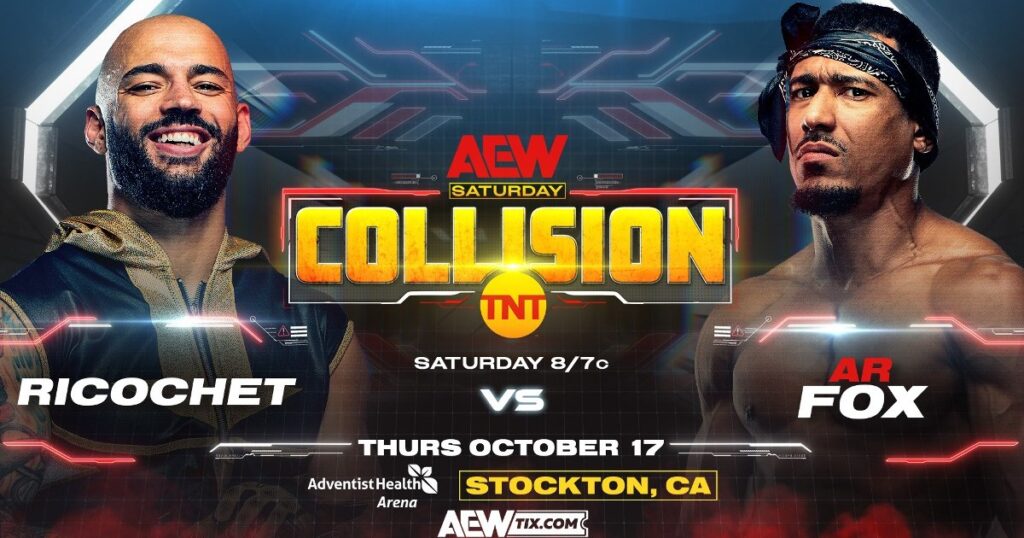 Ricochet vs. AR Fox, More Set For 10/19 AEW Collision