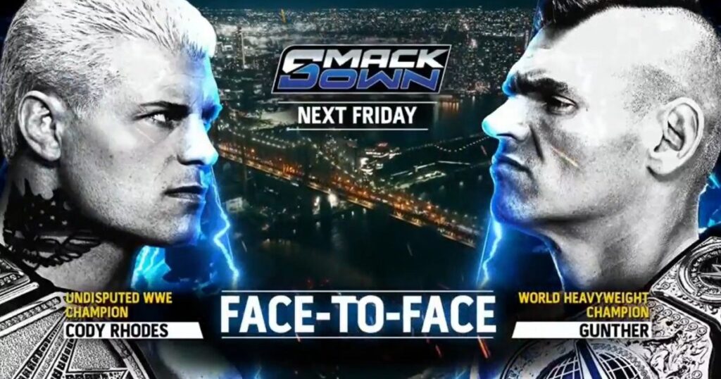 Cody Rhodes And Gunther Face-To-Face Set For WWE SmackDown