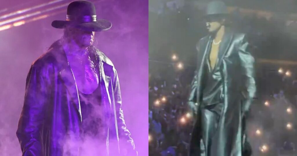 Usher Dressed As The Undertaker During His Concert