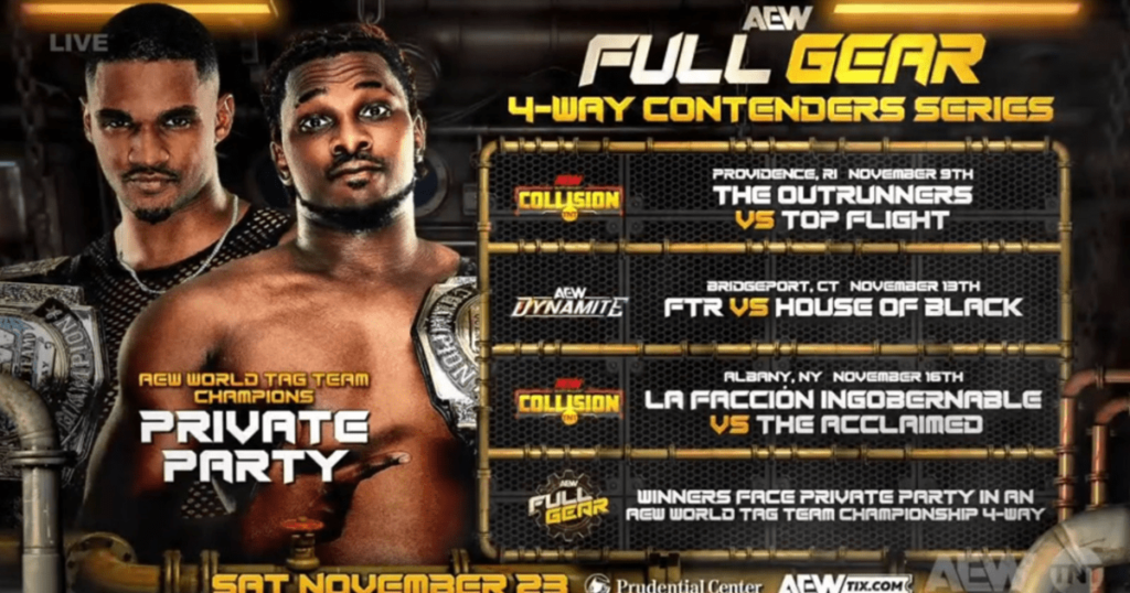 The Acclaimed Advance To AEW Full Gear Tag Team Championship Match