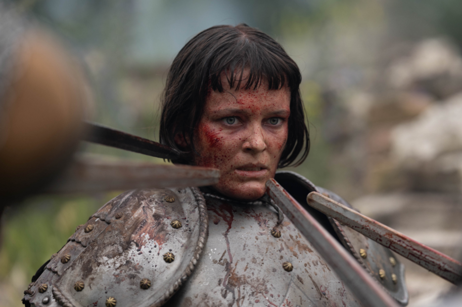 Liah O'Prey plays Joan of Arc in the docudrama series Martin Scorsese Presents: The Saints: