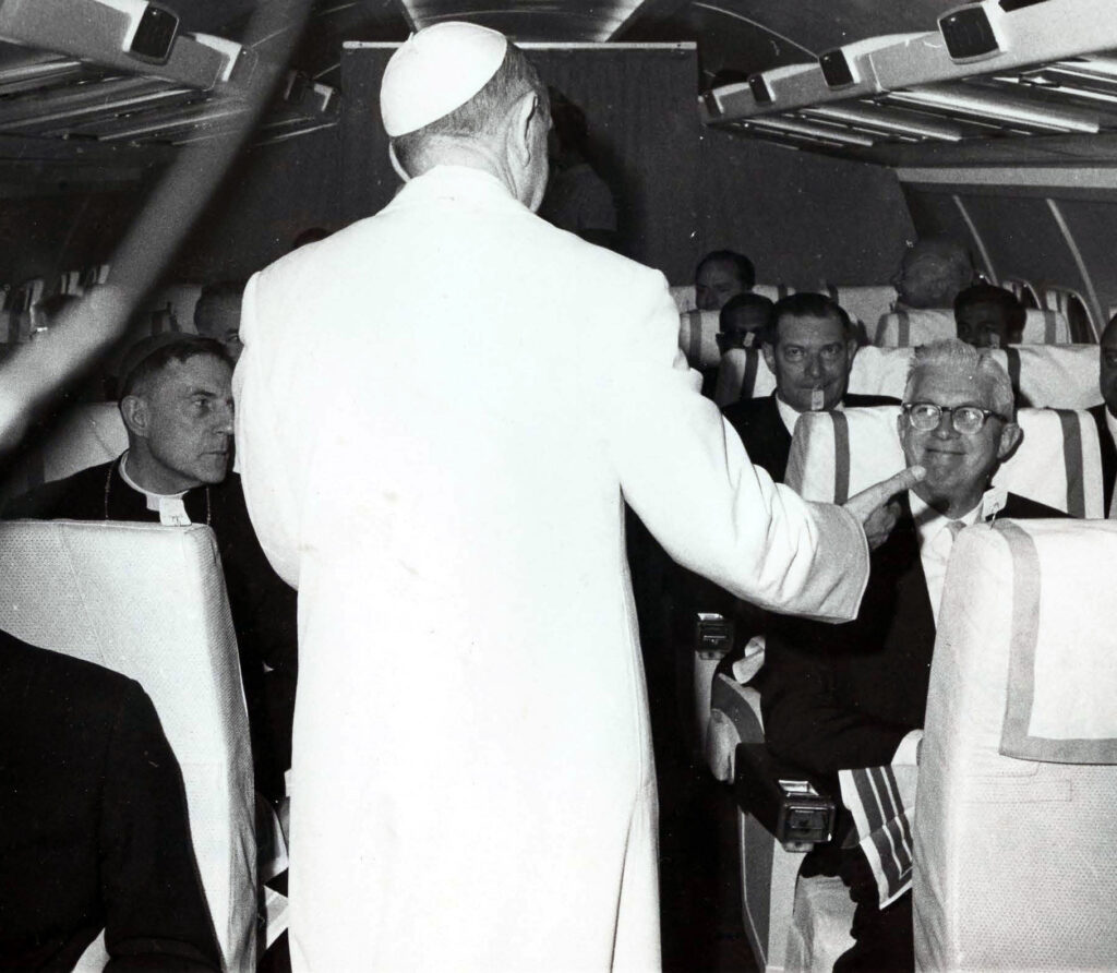 Pope Paul VI, James J. Norris, First Official Lay Papal Escort, Papal flight to Geneva - June 10, 1969.pdf.jpg