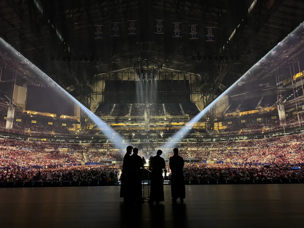 Floriani performing at the National Eucharistic Congress.
