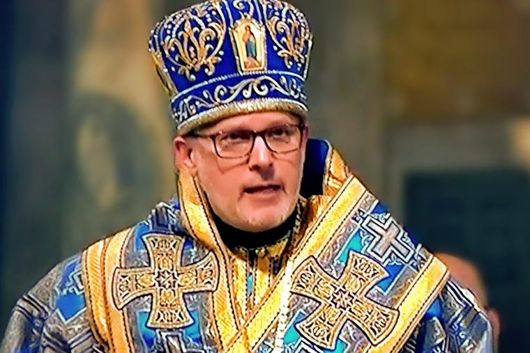 Bishop Robert Pipta, Eparch of Parma, speaks Oct. 12 at the Basilica of the National Shrine of the Immaculate Conception in Washington, D.C.