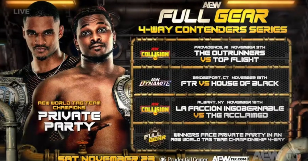 AEW Full Gear Contenders Series Starts On 11/9 AEW Collision