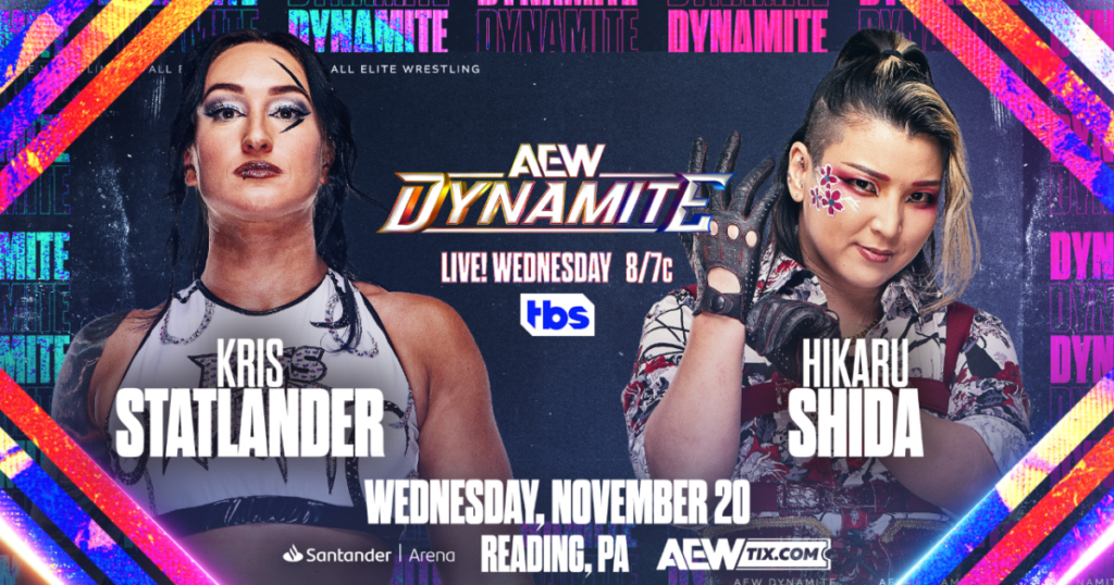 Kris Statlander vs. Hikaru Shida Set For 11/20 AEW Dynamite, Updated Card
