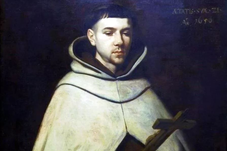 Detail, John of the Cross portrait by Zurbarán, 1656