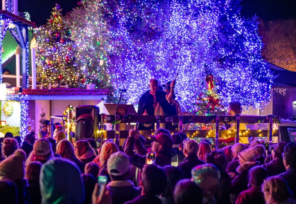 Deacon Dave Rezendes offers a blessing.