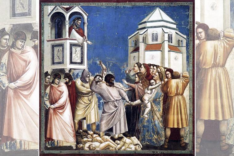 Giotto di Bondone, “Massacre of the Innocents,” ca. 1304-1306, Scrovegni Chapel, Padua, Italy
