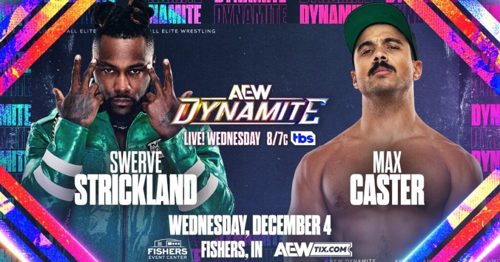 Swerve Strickland vs. Max Caster Set For 12/4 AEW Dynamite
