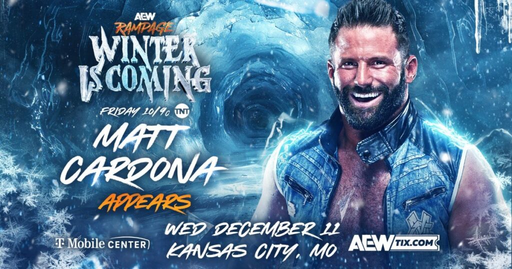Matt Cardona To Appear At AEW Rampage: Winter Is Coming