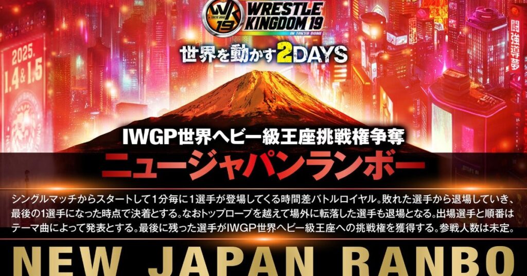 NJPW Confirms Changes To NJPW Wrestle Kingdom 19 Card