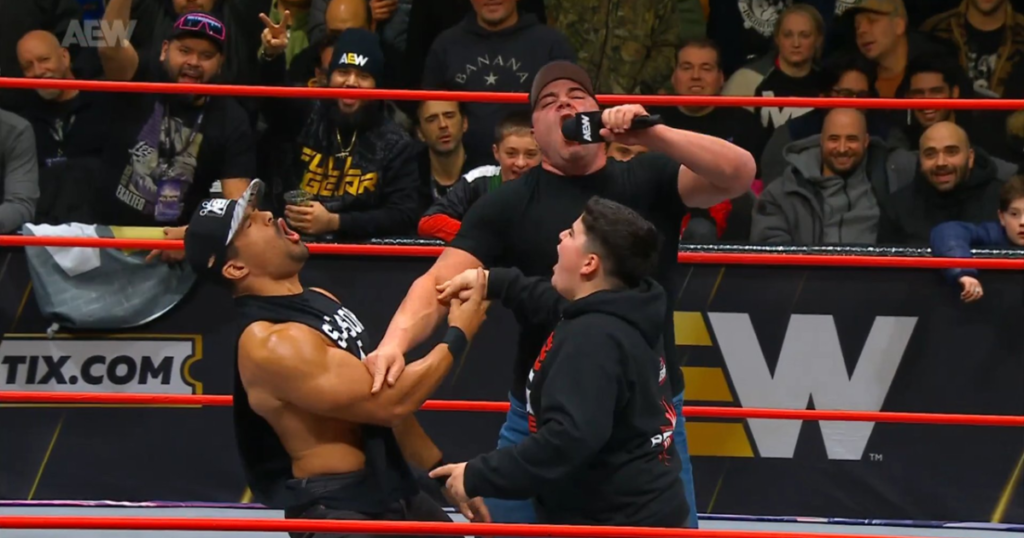 Big Boom AJ, Big Justice, & Anthony Bowens Scissor On AEW Collision