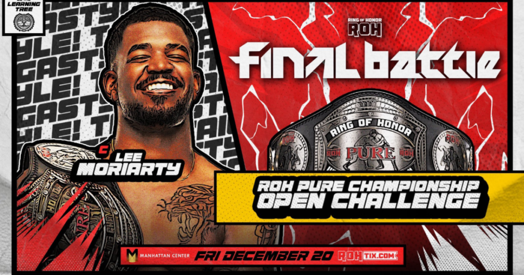 Lee Moriarty Issues Pure Championship Open Challenge For ROH Final Battle, Updated Card