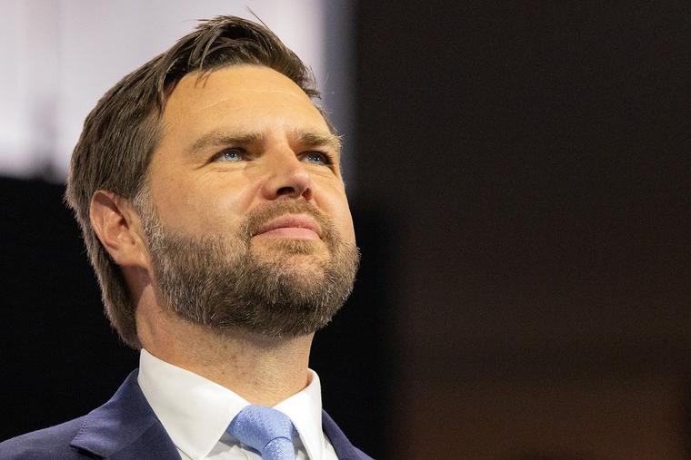 JD Vance attends the Republican National Convention in Milwaukee on July 15.