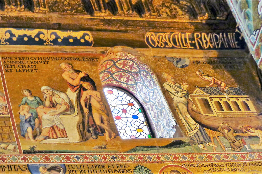 Noah Mosaics, Palatine Chapel, Palermo