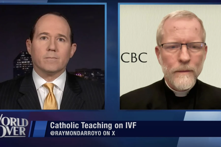 EWTN’s Raymond Arroyo interviews Father Tad Pacholczyk, senior ethicist at the National Catholic Bioethics Center, about the moral concerns inherent in IVF on Feb. 20, 2025.