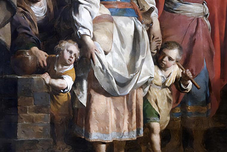 Pieter Jozef Verhaghen, “Abraham Drives Off Hagar and Ishmael,” 1781, Royal Fine Arts Museum, Antwerp, Belgium