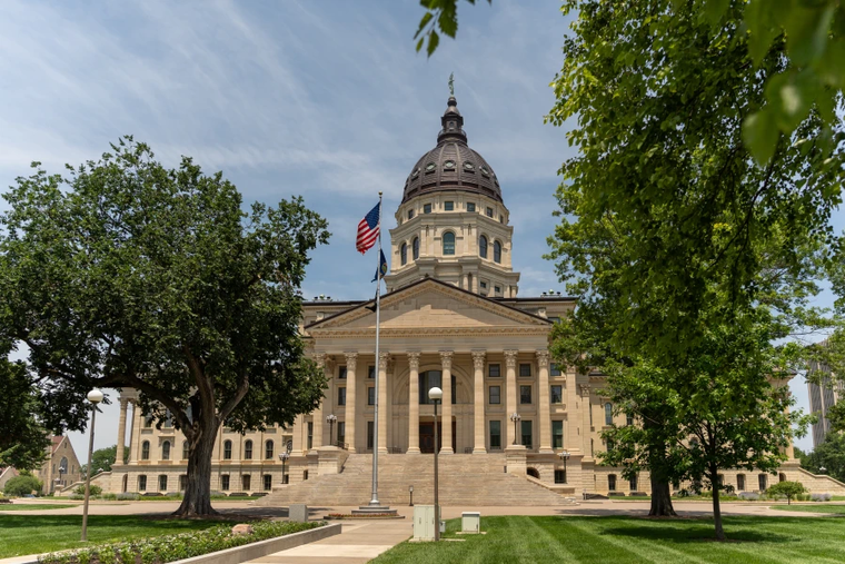 The Kansas Capitol in Topeka.