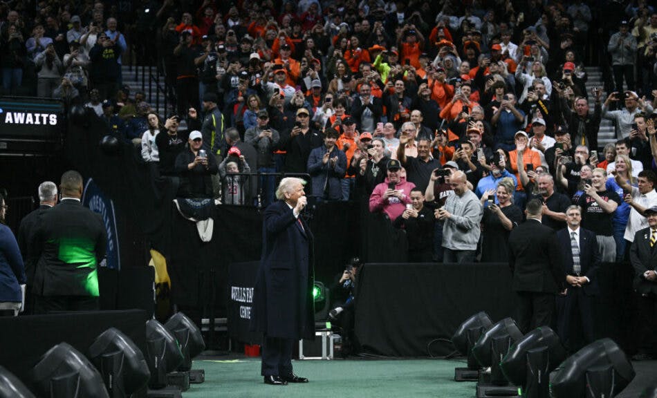 College Wrestling Champions Rally Around President Trump In Philly