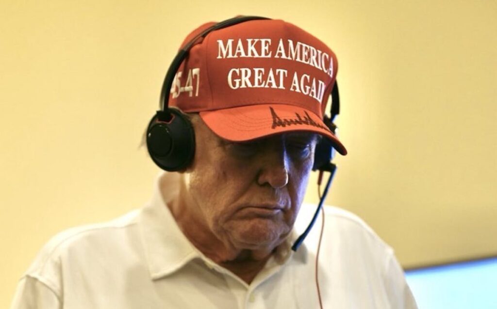 White House Drops Photo Of Trump, In Golf Polo With Headset, Monitoring Terror Strike