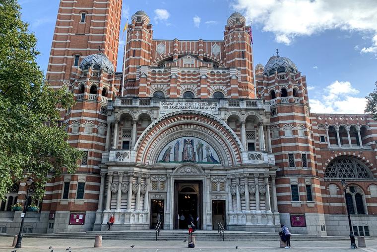 Westminster Cathedral in London is the mother church of Catholics in England and Wales and the seat of the Archbishop of Westminster.
