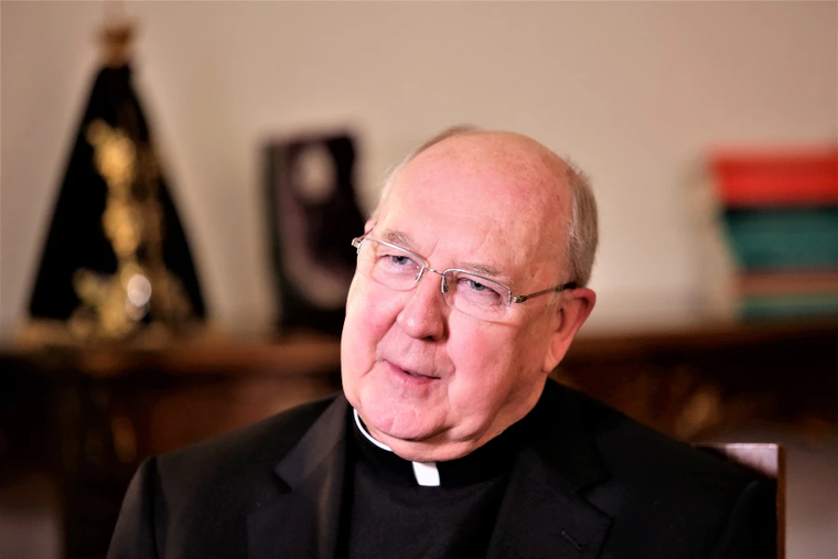 Cardinal Kevin Farrell, seen on May 2, 2017