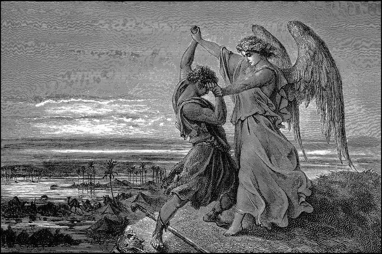 Gustave Doré, “Jacob Wrestles the Angel,” 1866