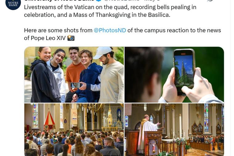 Notre Dame students react to the election of Leo XIV.