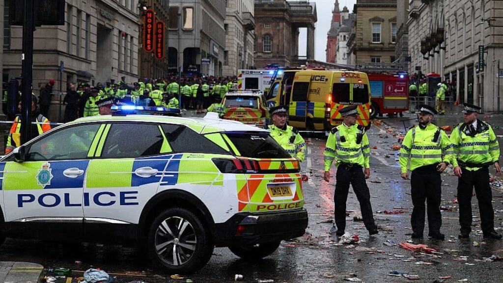 Driver Plows Through Crowd Of Soccer Fans In U.K.