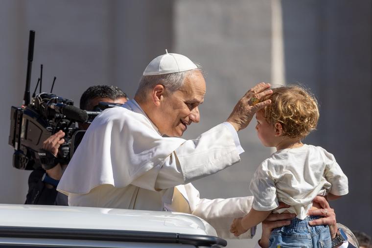 Pope Leo XIV celebrates the Holy Mass Holy Mass for Jubilee of Families, Children, Grandparents and the Elderly on June 1, 2025.