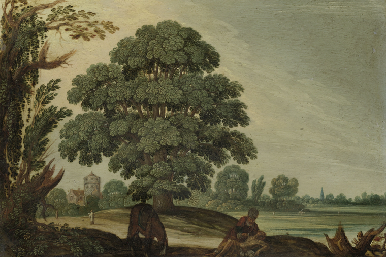 Landscape with the Good Samaritan (1600-1660) by Adam Elsheimer