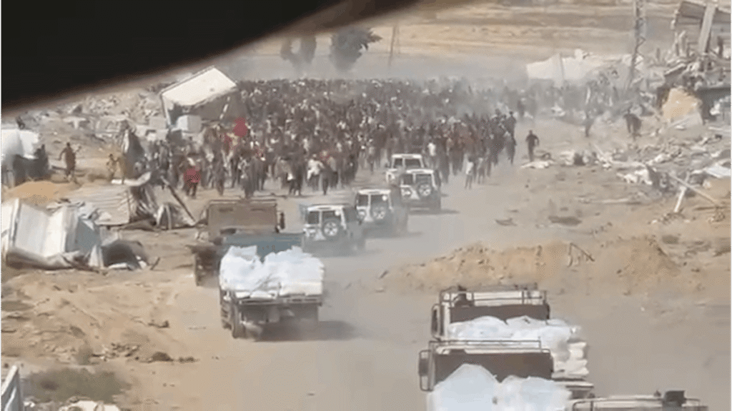 New Footage Shows UN Convoy Driving Into Mob Of Gazans, Casualties Reported