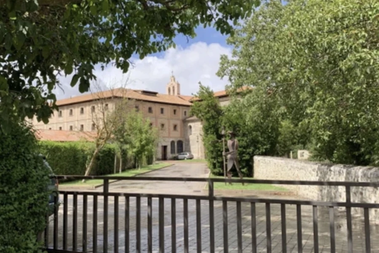 Entrance to St. Clare’s Monastery in Belorado, Burgos, Spain.