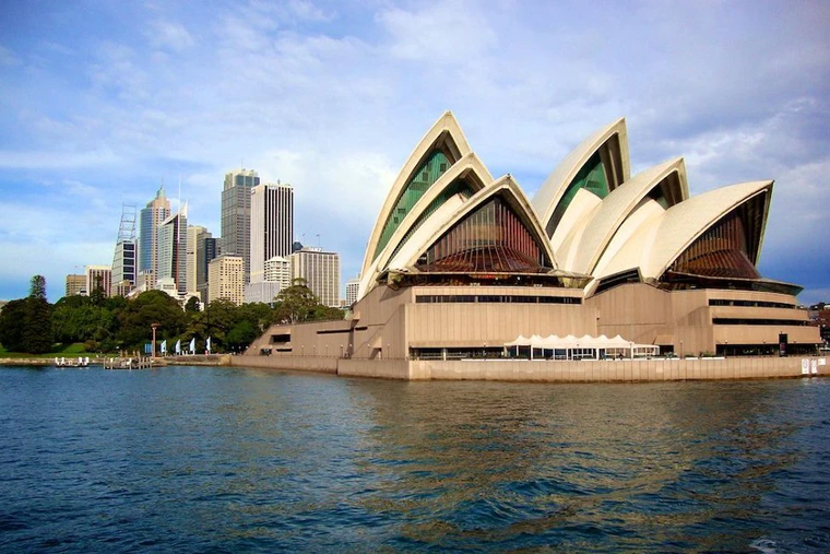 The Sydney Opera House in Australia.