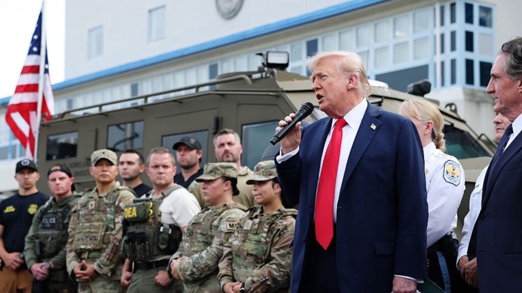Trump Feeds Agents, Troops Making ‘D.C. Great Again’