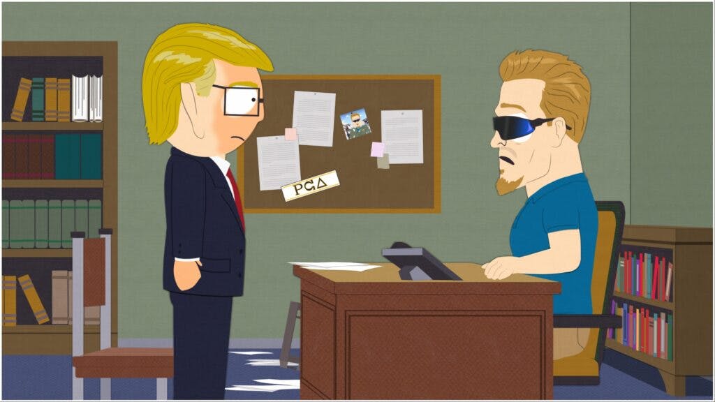 Credit: Trey Parker. Matt Stone. "South Park, Members Only." IMDB.